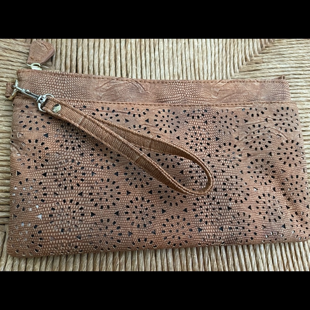 Chico’s brown clutch purse, NWOT